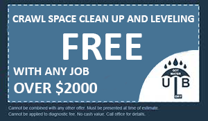 Crawl Space Clean Up and Leveling FREE with Any Job Over $2000