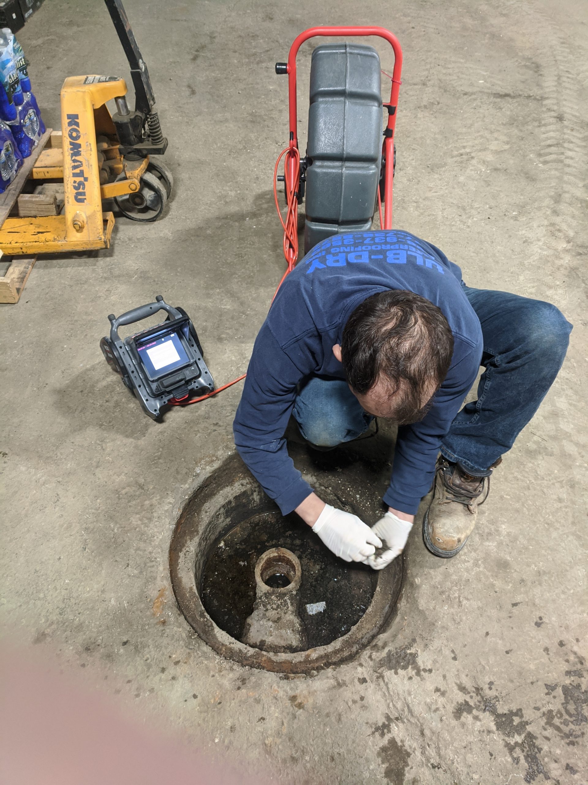 downspout camera inspection