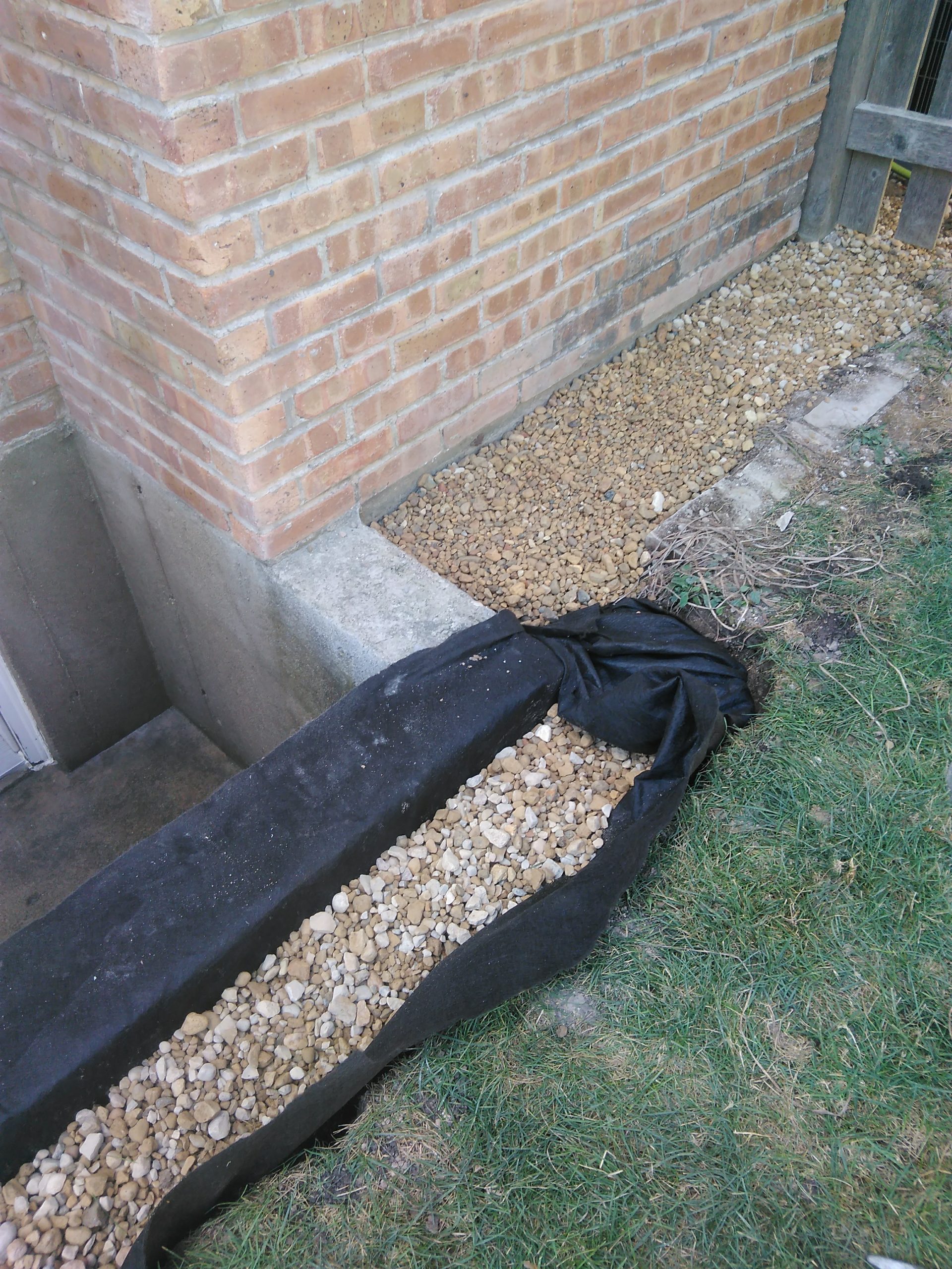 French Drain Installation 2