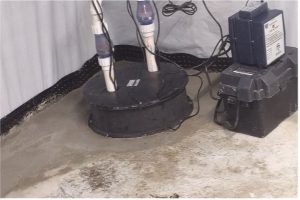 Sump pump at a house in Lake Bluff, Illinois