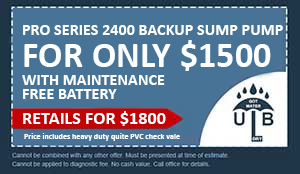 Pro Series 2400 Backup Sump Pump for Only $1500