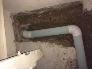 Drain tile installation in Arlington Heights, Illinois