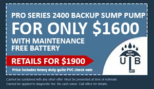 Pro Series 2400 Backup Sump Pump for Only $1600
