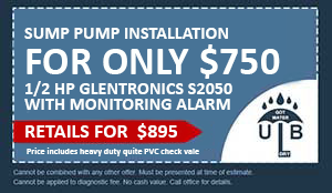 Sump Pump Installation for Only $750